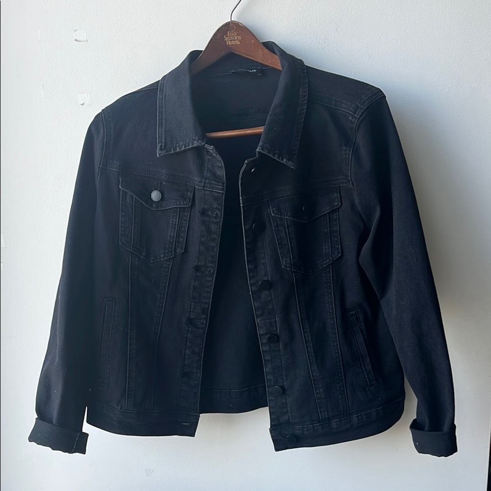 Franne Golde Black Denim Jacket
